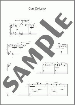 Clair de Lune (abridged arrangement)(Claude Debussy) 楽譜 ピアノ（ソロ） ダウンロード