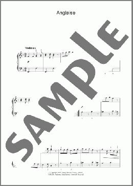 Anglaise(Johann Christoph Friedrich Bach) 楽譜 ピアノ（ソロ） ダウンロード