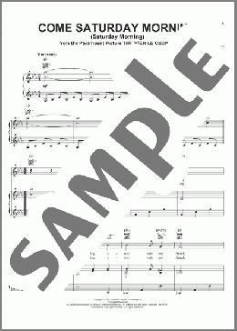 Come Saturday Morning (Saturday Morning)(Tony Bennett) 楽譜 ピアノ & ボーカル & ギター ダウンロード