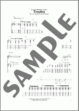 Trouble(Ray LaMontagne) 楽譜 ギター（ソロ） ダウンロード