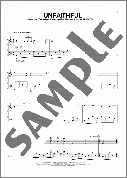 Unfaithful(Jan A.P. Kaczmarek) 楽譜 ピアノ（ソロ） ダウンロード