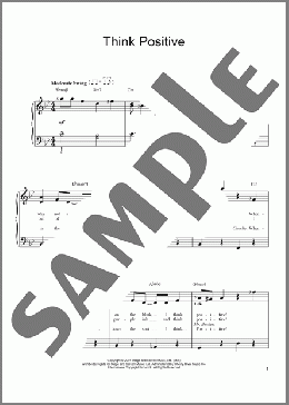 Think Positive(Willy Wonka/Leslie Bricusse) 楽譜 ピアノ（ソロ） ダウンロード