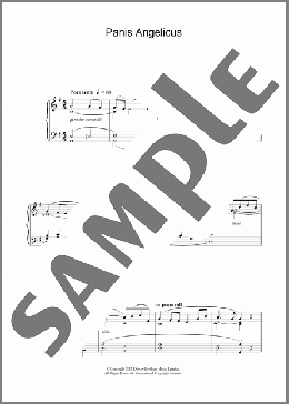 Panis Angelicus(Cesar Franck) 楽譜 ピアノ & ボーカル ダウンロード