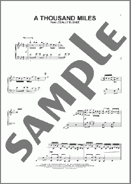 A Thousand Miles(Vanessa Carlton) 楽譜 ピアノ（ソロ） ダウンロード