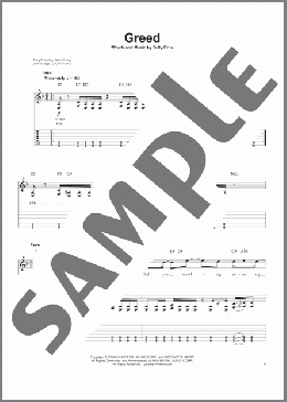 Greed(Godsmack) 楽譜 ギタースコア ダウンロード
