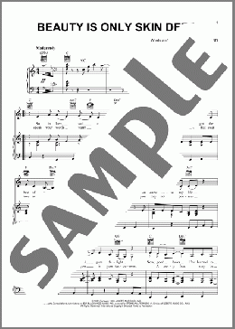 Beauty Is Only Skin Deep(The Temptations) 楽譜 ピアノ & ボーカル & ギター ダウンロード
