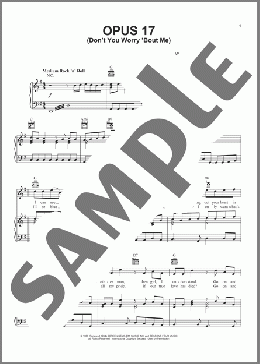 Opus 17 (Don't Worry 'Bout Me)(Frankie Valli/The Four Seasons/Jersey Boys (Musical)/Frankie Valli & The Four Seasons) 楽譜 ピアノ & ボーカル & ギター ダウンロード