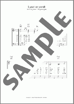 Lyset Er Vendt(Michael Bojesen) 楽譜 その他 ダウンロード