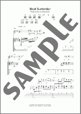 Beat Surrender(The Jam) 楽譜 ギター（ソロ） ダウンロード