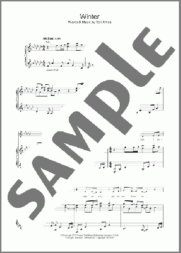 Winter(Tori Amos) 楽譜 その他 ダウンロード