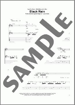 Black Rain(Ben Harper) 楽譜 ギター（ソロ） ダウンロード