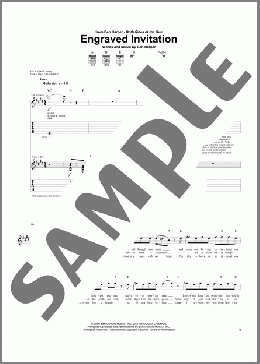 Engraved Invitation(Ben Harper) 楽譜 ギター（ソロ） ダウンロード