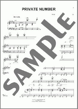 Private Number(William Bell/William Bell & Judy Clay) 楽譜 ピアノ & ボーカル & ギター ダウンロード