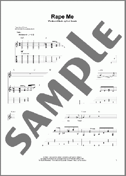 Rape Me(Nirvana) 楽譜 ギタースコア ダウンロード