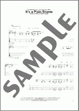 It's A Plain Shame(Peter Frampton) 楽譜 ギター（ソロ） ダウンロード