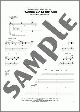 I Wanna Go To The Sun(Peter Frampton) 楽譜 ギター（ソロ） ダウンロード