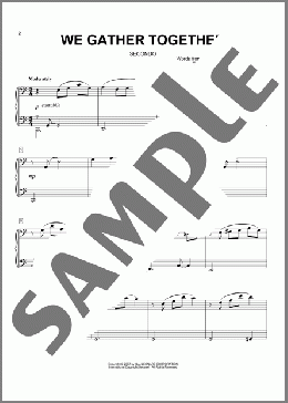 We Gather Together (arr. Larry Moore)(Nederlandtsch Gedenckclanck) 楽譜 ピアノ（連弾） ダウンロード
