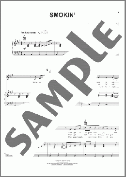 Smokin'(Boston) 楽譜 ピアノ & ボーカル & ギター ダウンロード
