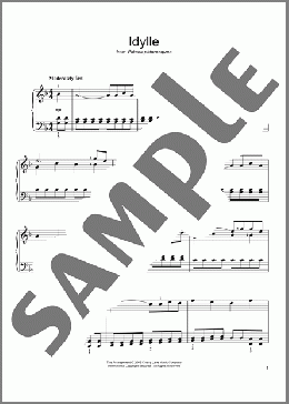 Idylle(Emmanuel Chabrier) 楽譜 ピアノ（ソロ） ダウンロード