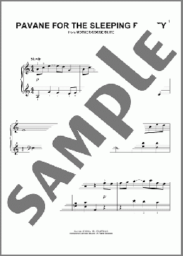 Pavanne De La Belle Au Bois Dormant(Maurice Ravel) 楽譜 ピアノ（ソロ） ダウンロード