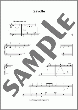 Gavotte(Jean-Baptiste Lully) 楽譜 ピアノ（ソロ） ダウンロード