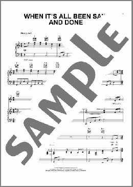 When It's All Been Said And Done(Robin Mark/James A. Cowan) 楽譜 ピアノ & ボーカル & ギター ダウンロード