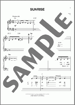 Sunrise(Nichole Nordeman) 楽譜 ピアノ（ソロ） ダウンロード
