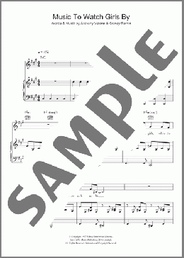 Music To Watch Girls By(Andy Williams) 楽譜 その他 ダウンロード