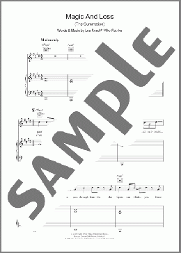 Magic And Loss(Lou Reed) 楽譜 その他 ダウンロード