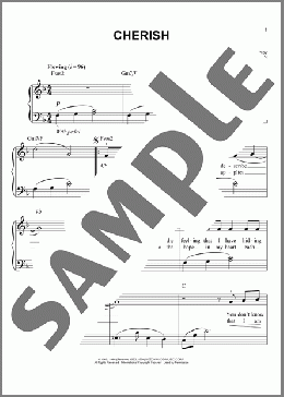Cherish (arr. Phillip Keveren)(The Association) 楽譜 ピアノ（ソロ） ダウンロード