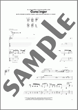 Gunslinger(Avenged Sevenfold) 楽譜 ギター（ソロ） ダウンロード