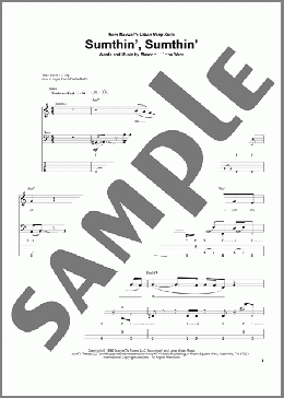 Sumthin', Sumthin'(Maxwell) 楽譜 ベース ダウンロード