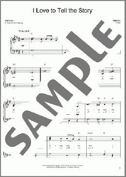 I Love To Tell The Story(A. Catherine Hankey) 楽譜 ピアノ（ソロ） ダウンロード