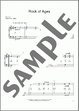 Rock Of Ages(Augustus M. Toplady) 楽譜 ピアノ（ソロ） ダウンロード