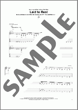 Laid To Rest(Lamb Of God/Guitar Hero) 楽譜 ギター（ソロ） ダウンロード