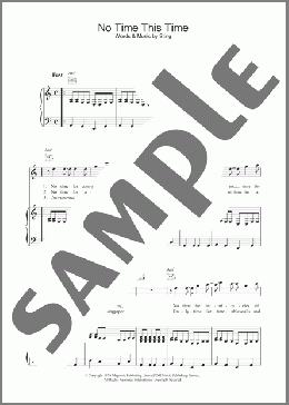 No Time This Time(The Police) 楽譜 その他 ダウンロード