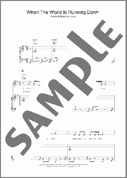 When The World Is Running Down(The Police) 楽譜 その他 ダウンロード