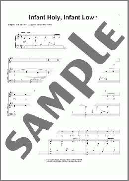 Infant Holy, Infant Lowly(Traditional Polish Carol) 楽譜 ピアノ & ボーカル ダウンロード
