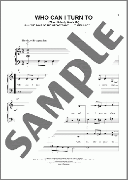 Who Can I Turn To (When Nobody Needs Me)(Tony Bennett) 楽譜 ピアノ（ソロ） ダウンロード
