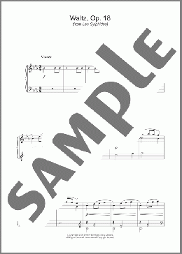 Waltz Op. 18 (from Les Sylphides)(Frederic Chopin) 楽譜 ピアノ（ソロ） ダウンロード