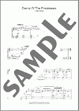 Dance Of The Priestesses (from Aida)(Giuseppe Verdi) 楽譜 ピアノ（ソロ） ダウンロード