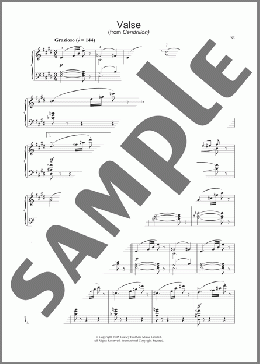 Valse (from Cendrillon)(Jules Massenet) 楽譜 ピアノ（ソロ） ダウンロード