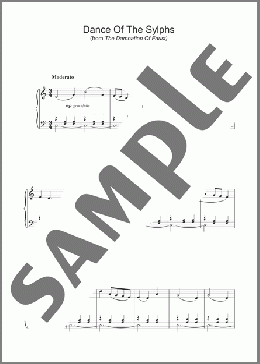 Dance Of The Sylphs (from The Damnation Of Faust)(Hector Berlioz) 楽譜 ピアノ（ソロ） ダウンロード