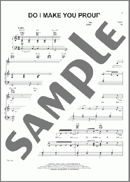 Do I Make You Proud(Taylor Hicks/American Idol) 楽譜 ピアノ & ボーカル & ギター ダウンロード
