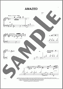 Amazed(Lonestar) 楽譜 ピアノ（ソロ） ダウンロード