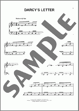 Darcy's Letter (from Pride And Prejudice)(Dario Marianelli/Pride & Prejudice (Movie)) 楽譜 ピアノ（ソロ） ダウンロード