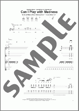 Can I Play With Madness(Iron Maiden) 楽譜 ギター（ソロ） ダウンロード