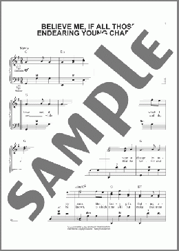 Believe Me, If All Those Endearing Young Charms(Thomas Moore) 楽譜 その他 ダウンロード