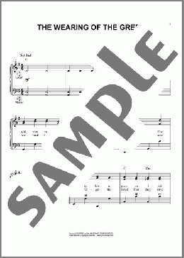 The Wearing Of The Green(Irish Folksong) 楽譜 その他 ダウンロード