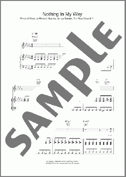 Nothing In My Way(Keane) 楽譜 その他 ダウンロード